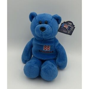 NWT New England Patroits TERRY GLENN #88 Limited Treasures Beanie Pro Bear Blue